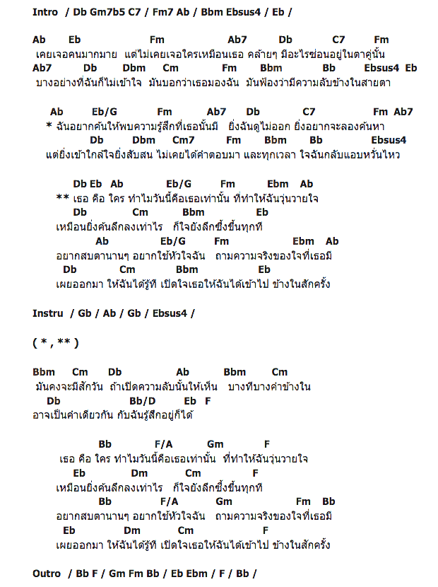 คอร์ดเพลง เนื้อเพลง ให้ฉันได้รู้ที, คอร์ดเพลง ให้ฉันได้รู้ที ของ บี้ The Star, คอร์ดเพลงของ บี้ The Star, เนื้อร้อง ให้ฉันได้รู้ที บี้ The Star, ให้ฉันได้รู้ที คอร์ดง่าย ๆ, คอร์ด ให้ฉันได้รู้ที ต้นฉบับ