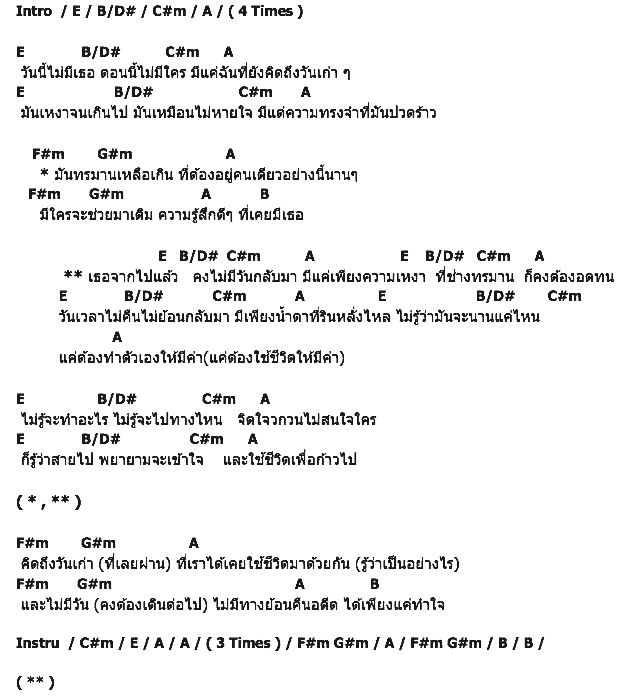 คอร์ดเพลง เนื้อเพลง อดีต, คอร์ดเพลง อดีต ของ อเนกประสงค์, คอร์ดเพลงของ อเนกประสงค์, เนื้อร้อง อดีต อเนกประสงค์, อดีต คอร์ดง่าย ๆ, คอร์ด อดีต ต้นฉบับ