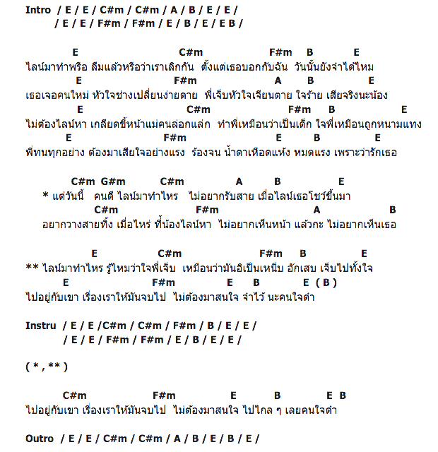 คอร์ดเพลง เนื้อเพลง ไลน์มาทำไหร, คอร์ดเพลง ไลน์มาทำไหร ของ กินรี Feat.อ.พสน ฮานา, คอร์ดเพลงของ กินรี Feat.อ.พสน ฮานา, เนื้อร้อง ไลน์มาทำไหร กินรี Feat.อ.พสน ฮานา, ไลน์มาทำไหร คอร์ดง่าย ๆ, คอร์ด ไลน์มาทำไหร ต้นฉบับ