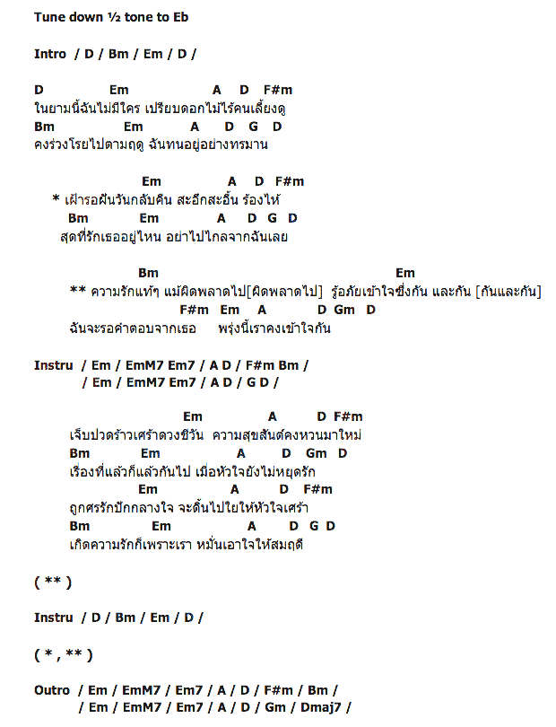คอร์ดเพลง เนื้อเพลง พรุ่งนี้เราคงเข้าใจกัน, คอร์ดเพลง พรุ่งนี้เราคงเข้าใจกัน ของ วงชาตรี, คอร์ดเพลงของ วงชาตรี, เนื้อร้อง พรุ่งนี้เราคงเข้าใจกัน วงชาตรี, พรุ่งนี้เราคงเข้าใจกัน คอร์ดง่าย ๆ, คอร์ด พรุ่งนี้เราคงเข้าใจกัน ต้นฉบับ