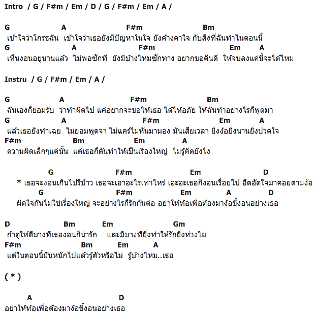 คอร์ดเพลง เนื้อเพลง งอน, คอร์ดเพลง งอน ของ Tattoo Colour, คอร์ดเพลงของ Tattoo Colour, เนื้อร้อง งอน Tattoo Colour, งอน คอร์ดง่าย ๆ, คอร์ด งอน ต้นฉบับ