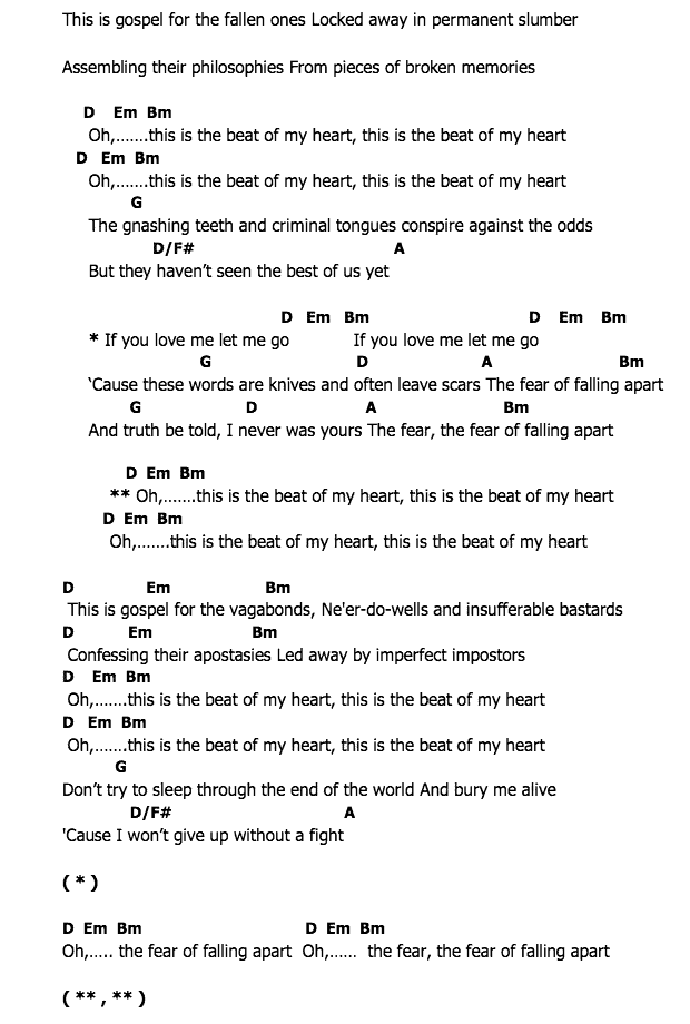 คอร์ดเพลง เนื้อเพลง This Is Gospel, คอร์ดเพลง This Is Gospel ของ Panic! At The Disco, คอร์ดเพลงของ Panic! At The Disco, เนื้อร้อง This Is Gospel Panic! At The Disco, This Is Gospel คอร์ดง่าย ๆ, คอร์ด This Is Gospel ต้นฉบับ