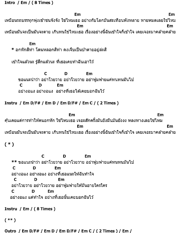 คอร์ดเพลง เนื้อเพลง อย่าโวยวาย, คอร์ดเพลง อย่าโวยวาย ของ วาวา, คอร์ดเพลงของ วาวา, เนื้อร้อง อย่าโวยวาย วาวา, อย่าโวยวาย คอร์ดง่าย ๆ, คอร์ด อย่าโวยวาย ต้นฉบับ