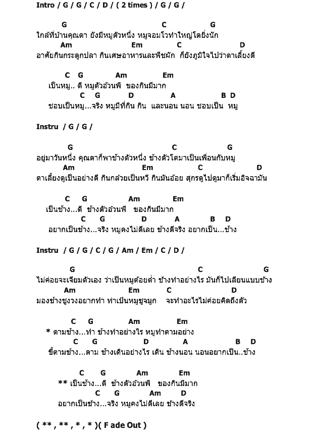 คอร์ดเพลง เนื้อเพลง หมูตามช้าง, คอร์ดเพลง หมูตามช้าง ของ หนุ่มเสก, คอร์ดเพลงของ หนุ่มเสก, เนื้อร้อง หมูตามช้าง หนุ่มเสก, หมูตามช้าง คอร์ดง่าย ๆ, คอร์ด หมูตามช้าง ต้นฉบับ