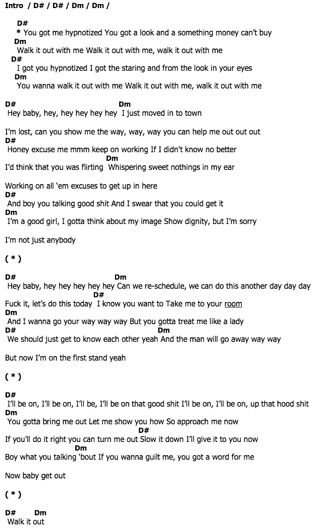 คอร์ดเพลง เนื้อเพลง Walk It Out, คอร์ดเพลง Walk It Out ของ Jennifer Hudson, คอร์ดเพลงของ Jennifer Hudson, เนื้อร้อง Walk It Out Jennifer Hudson, Walk It Out คอร์ดง่าย ๆ, คอร์ด Walk It Out ต้นฉบับ