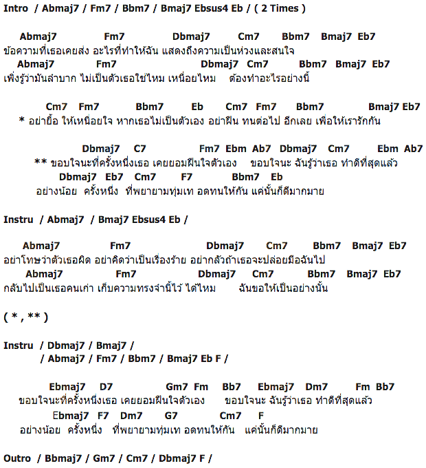คอร์ดเพลง เนื้อเพลง ขอบใจนะ, คอร์ดเพลง ขอบใจนะ ของ อ๊อฟ ปองศักดิ์, คอร์ดเพลงของ อ๊อฟ ปองศักดิ์, เนื้อร้อง ขอบใจนะ อ๊อฟ ปองศักดิ์, ขอบใจนะ คอร์ดง่าย ๆ, คอร์ด ขอบใจนะ ต้นฉบับ