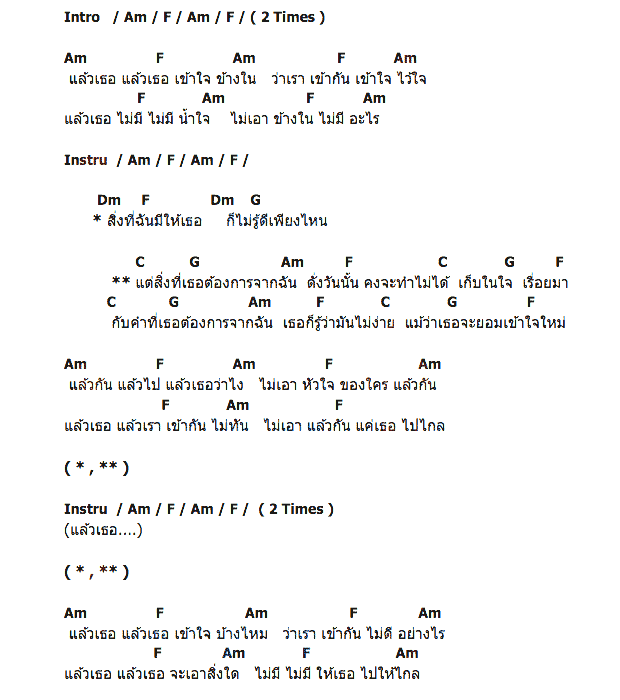 คอร์ดเพลง เนื้อเพลง แล้วเธอ, คอร์ดเพลง แล้วเธอ ของ Ebola, คอร์ดเพลงของ Ebola, เนื้อร้อง แล้วเธอ Ebola, แล้วเธอ คอร์ดง่าย ๆ, คอร์ด แล้วเธอ ต้นฉบับ