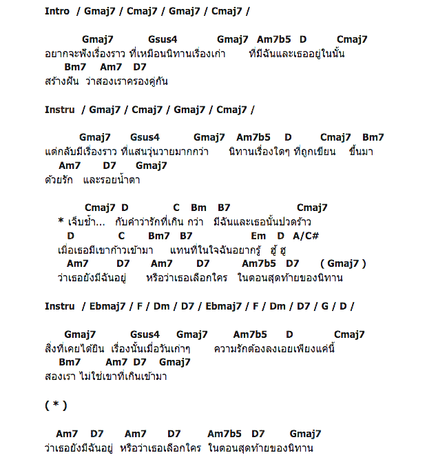 คอร์ดเพลง เนื้อเพลง นิทานตอนสุดท้าย, คอร์ดเพลง นิทานตอนสุดท้าย ของ จุ๋ม นรีกระจ่าง, คอร์ดเพลงของ จุ๋ม นรีกระจ่าง, เนื้อร้อง นิทานตอนสุดท้าย จุ๋ม นรีกระจ่าง, นิทานตอนสุดท้าย คอร์ดง่าย ๆ, คอร์ด นิทานตอนสุดท้าย ต้นฉบับ