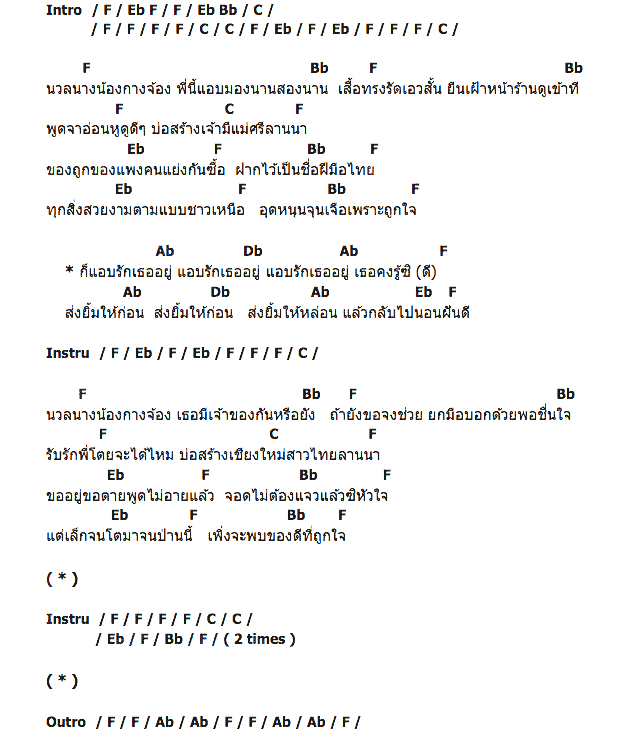คอร์ดเพลง เนื้อเพลง บ่อสร้างกางจ้อง, คอร์ดเพลง บ่อสร้างกางจ้อง ของ ซูซู, คอร์ดเพลงของ ซูซู, เนื้อร้อง บ่อสร้างกางจ้อง ซูซู, บ่อสร้างกางจ้อง คอร์ดง่าย ๆ, คอร์ด บ่อสร้างกางจ้อง ต้นฉบับ