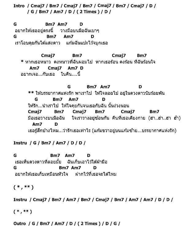 คอร์ดเพลง เนื้อเพลง บรรยากาศรัก, คอร์ดเพลง บรรยากาศรัก ของ SerialNumberBand, คอร์ดเพลงของ SerialNumberBand, เนื้อร้อง บรรยากาศรัก SerialNumberBand, บรรยากาศรัก คอร์ดง่าย ๆ, คอร์ด บรรยากาศรัก ต้นฉบับ