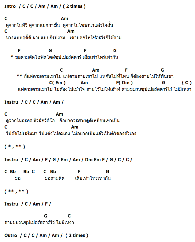 คอร์ดเพลง เนื้อเพลง ดาราพาเหรด, คอร์ดเพลง ดาราพาเหรด ของ Da Endorphine, คอร์ดเพลงของ Da Endorphine, เนื้อร้อง ดาราพาเหรด Da Endorphine, ดาราพาเหรด คอร์ดง่าย ๆ, คอร์ด ดาราพาเหรด ต้นฉบับ