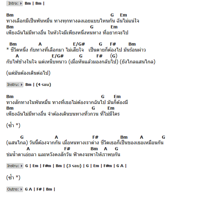 คอร์ดเพลง เนื้อเพลง ทางเลือกชีวิต, คอร์ดเพลง ทางเลือกชีวิต ของ Retrospect, คอร์ดเพลงของ Retrospect, เนื้อร้อง ทางเลือกชีวิต Retrospect, ทางเลือกชีวิต คอร์ดง่าย ๆ, คอร์ด ทางเลือกชีวิต ต้นฉบับ