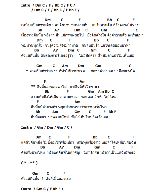 คอร์ดเพลง เนื้อเพลง คืนนั้นอารมณ์พาไป คืนนี้หัวใจพามา, คอร์ดเพลง คืนนั้นอารมณ์พาไป คืนนี้หัวใจพามา ของ วิด ไฮเปอร์, คอร์ดเพลงของ วิด ไฮเปอร์, เนื้อร้อง คืนนั้นอารมณ์พาไป คืนนี้หัวใจพามา วิด ไฮเปอร์, คืนนั้นอารมณ์พาไป คืนนี้หัวใจพามา คอร์ดง่าย ๆ, คอร์ด คืนนั้นอารมณ์พาไป คืนนี้หัวใจพามา ต้นฉบับ