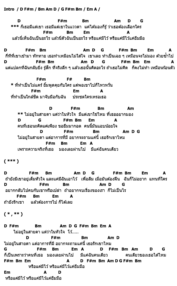 คอร์ดเพลง เนื้อเพลง ไม่อยู่ในสายตา, คอร์ดเพลง ไม่อยู่ในสายตา ของ ดัง พันกร, คอร์ดเพลงของ ดัง พันกร, เนื้อร้อง ไม่อยู่ในสายตา ดัง พันกร, ไม่อยู่ในสายตา คอร์ดง่าย ๆ, คอร์ด ไม่อยู่ในสายตา ต้นฉบับ