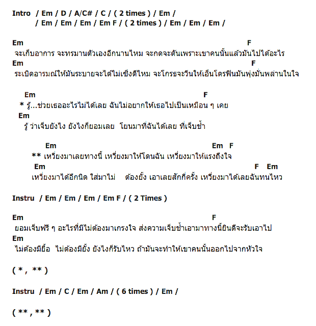 คอร์ดเพลง เนื้อเพลง เหวี่ยง, คอร์ดเพลง เหวี่ยง ของ ฟิล์ม รัฐภูมิ, คอร์ดเพลงของ ฟิล์ม รัฐภูมิ, เนื้อร้อง เหวี่ยง ฟิล์ม รัฐภูมิ, เหวี่ยง คอร์ดง่าย ๆ, คอร์ด เหวี่ยง ต้นฉบับ