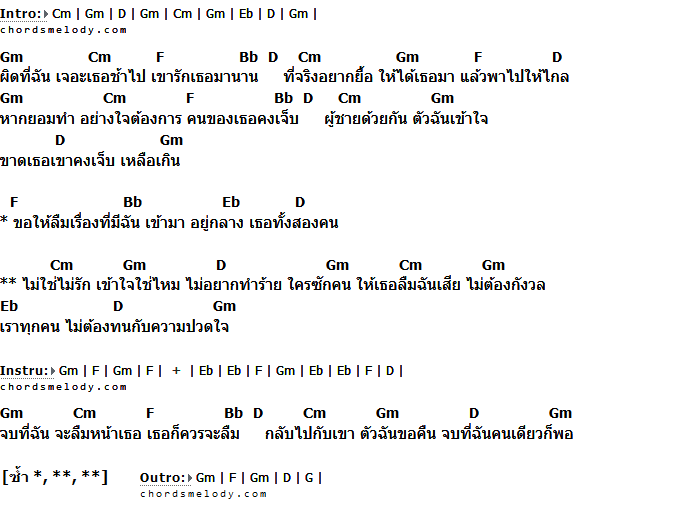 คอร์ดเพลง เนื้อเพลง ไม่ใช่ไม่รัก, คอร์ดเพลง ไม่ใช่ไม่รัก ของ พงษ์พัฒน์ วชิรบรรจง, คอร์ดเพลงของ พงษ์พัฒน์ วชิรบรรจง, เนื้อร้อง ไม่ใช่ไม่รัก พงษ์พัฒน์ วชิรบรรจง, ไม่ใช่ไม่รัก คอร์ดง่าย ๆ, คอร์ด ไม่ใช่ไม่รัก ต้นฉบับ