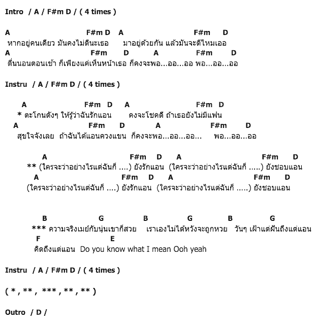 คอร์ดเพลง เนื้อเพลง แอน, คอร์ดเพลง แอน ของ เสก Loso, คอร์ดเพลงของ เสก Loso, เนื้อร้อง แอน เสก Loso, แอน คอร์ดง่าย ๆ, คอร์ด แอน ต้นฉบับ