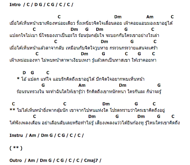 คอร์ดเพลง เนื้อเพลง แอบรักแอบคิดถึง, คอร์ดเพลง แอบรักแอบคิดถึง ของ ฝน ธนสุนทร, คอร์ดเพลงของ ฝน ธนสุนทร, เนื้อร้อง แอบรักแอบคิดถึง ฝน ธนสุนทร, แอบรักแอบคิดถึง คอร์ดง่าย ๆ, คอร์ด แอบรักแอบคิดถึง ต้นฉบับ