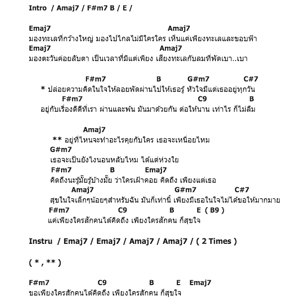 คอร์ดเพลง เนื้อเพลง แค่คิดถึงก็สุขใจ, คอร์ดเพลง แค่คิดถึงก็สุขใจ ของ จุ๋ม นรีกระจ่าง, คอร์ดเพลงของ จุ๋ม นรีกระจ่าง, เนื้อร้อง แค่คิดถึงก็สุขใจ จุ๋ม นรีกระจ่าง, แค่คิดถึงก็สุขใจ คอร์ดง่าย ๆ, คอร์ด แค่คิดถึงก็สุขใจ ต้นฉบับ