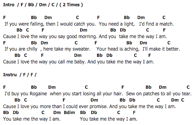 คอร์ดเพลง เนื้อเพลง The Way I Am, คอร์ดเพลง The Way I Am ของ Ingrid Michaelson, คอร์ดเพลงของ Ingrid Michaelson, เนื้อร้อง The Way I Am Ingrid Michaelson, The Way I Am คอร์ดง่าย ๆ, คอร์ด The Way I Am ต้นฉบับ