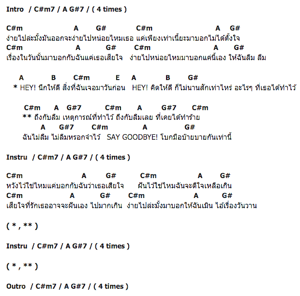 คอร์ดเพลง เนื้อเพลง ง่ายไปมั้ง, คอร์ดเพลง ง่ายไปมั้ง ของ Da Endorphine, คอร์ดเพลงของ Da Endorphine, เนื้อร้อง ง่ายไปมั้ง Da Endorphine, ง่ายไปมั้ง คอร์ดง่าย ๆ, คอร์ด ง่ายไปมั้ง ต้นฉบับ
