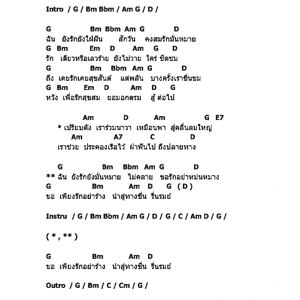 คอร์ดเพลง เนื้อเพลง บนเส้นทางรัก, คอร์ดเพลง บนเส้นทางรัก ของ อ๊อด คีรีบูน, คอร์ดเพลงของ อ๊อด คีรีบูน, เนื้อร้อง บนเส้นทางรัก อ๊อด คีรีบูน, บนเส้นทางรัก คอร์ดง่าย ๆ, คอร์ด บนเส้นทางรัก ต้นฉบับ