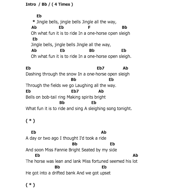 คอร์ดเพลง เนื้อเพลง Jingle Bells, คอร์ดเพลง Jingle Bells ของ Jolly Christmas, คอร์ดเพลงของ Jolly Christmas, เนื้อร้อง Jingle Bells Jolly Christmas, Jingle Bells คอร์ดง่าย ๆ, คอร์ด Jingle Bells ต้นฉบับ