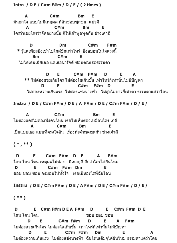 คอร์ดเพลง เนื้อเพลง ธรรมดาแต่ว่าโดน, คอร์ดเพลง ธรรมดาแต่ว่าโดน ของ ไอน้ำ, คอร์ดเพลงของ ไอน้ำ, เนื้อร้อง ธรรมดาแต่ว่าโดน ไอน้ำ, ธรรมดาแต่ว่าโดน คอร์ดง่าย ๆ, คอร์ด ธรรมดาแต่ว่าโดน ต้นฉบับ