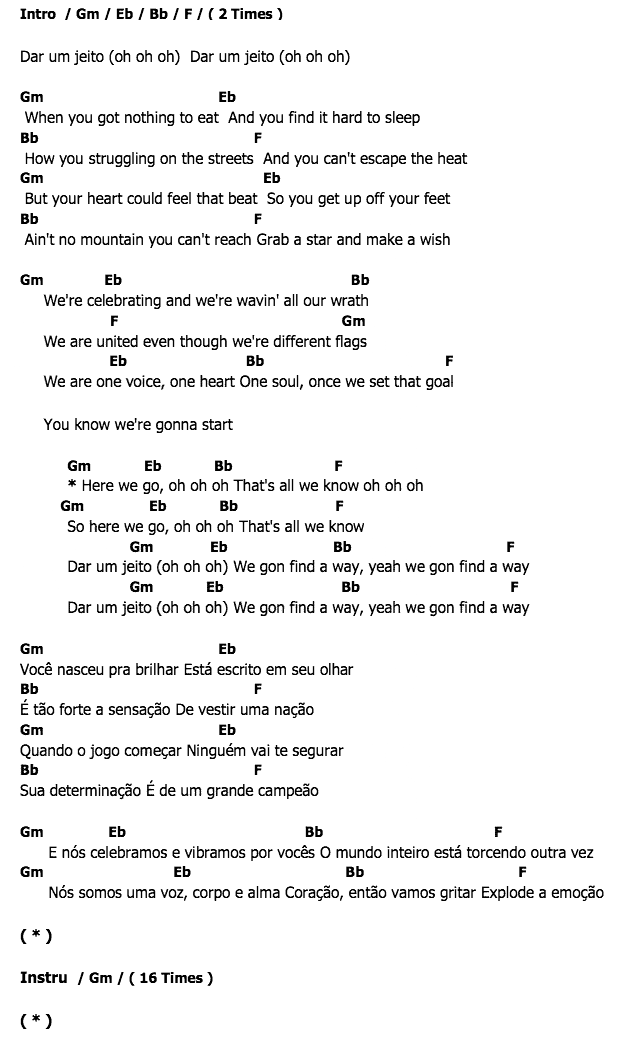 คอร์ดเพลง เนื้อเพลง Dar Um Jeito (We Will Find Away), คอร์ดเพลง Dar Um Jeito (We Will Find Away) ของ Santana, คอร์ดเพลงของ Santana, เนื้อร้อง Dar Um Jeito (We Will Find Away) Santana, Dar Um Jeito (We Will Find Away) คอร์ดง่าย ๆ, คอร์ด Dar Um Jeito (We Will Find Away) ต้นฉบับ