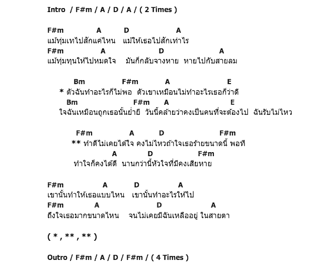 คอร์ดเพลง เนื้อเพลง ทำดีไม่เคยได้ใจ, คอร์ดเพลง ทำดีไม่เคยได้ใจ ของ Exit, คอร์ดเพลงของ Exit, เนื้อร้อง ทำดีไม่เคยได้ใจ Exit, ทำดีไม่เคยได้ใจ คอร์ดง่าย ๆ, คอร์ด ทำดีไม่เคยได้ใจ ต้นฉบับ