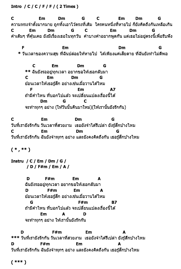 คอร์ดเพลง เนื้อเพลง เมื่อวานนี้, คอร์ดเพลง เมื่อวานนี้ ของ Tea or Me, คอร์ดเพลงของ Tea or Me, เนื้อร้อง เมื่อวานนี้ Tea or Me, เมื่อวานนี้ คอร์ดง่าย ๆ, คอร์ด เมื่อวานนี้ ต้นฉบับ
