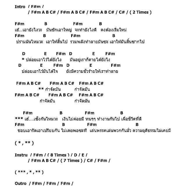 คอร์ดเพลง เนื้อเพลง กำจัดมัน, คอร์ดเพลง กำจัดมัน ของ The Olarn Project, คอร์ดเพลงของ The Olarn Project, เนื้อร้อง กำจัดมัน The Olarn Project, กำจัดมัน คอร์ดง่าย ๆ, คอร์ด กำจัดมัน ต้นฉบับ