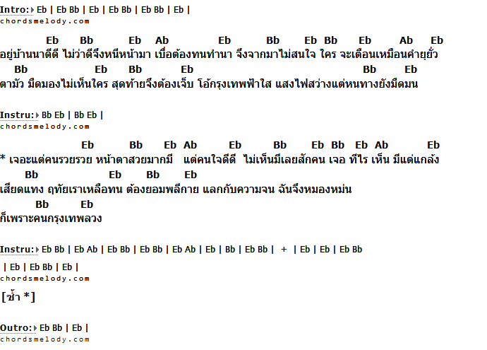 คอร์ดเพลง เนื้อเพลง สุดท้ายที่กรุงเทพ, คอร์ดเพลง สุดท้ายที่กรุงเทพ ของ สุนารี ราชสีมา, คอร์ดเพลงของ สุนารี ราชสีมา, เนื้อร้อง สุดท้ายที่กรุงเทพ สุนารี ราชสีมา, สุดท้ายที่กรุงเทพ คอร์ดง่าย ๆ, คอร์ด สุดท้ายที่กรุงเทพ ต้นฉบับ