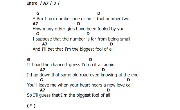 คอร์ดเพลง เนื้อเพลง Fool Number One, คอร์ดเพลง Fool Number One ของ Brenda Lee, คอร์ดเพลงของ Brenda Lee, เนื้อร้อง Fool Number One Brenda Lee, Fool Number One คอร์ดง่าย ๆ, คอร์ด Fool Number One ต้นฉบับ