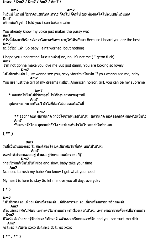 คอร์ดเพลง เนื้อเพลง วันเกิด, คอร์ดเพลง วันเกิด ของ ILLSLICK, คอร์ดเพลงของ ILLSLICK, เนื้อร้อง วันเกิด ILLSLICK, วันเกิด คอร์ดง่าย ๆ, คอร์ด วันเกิด ต้นฉบับ