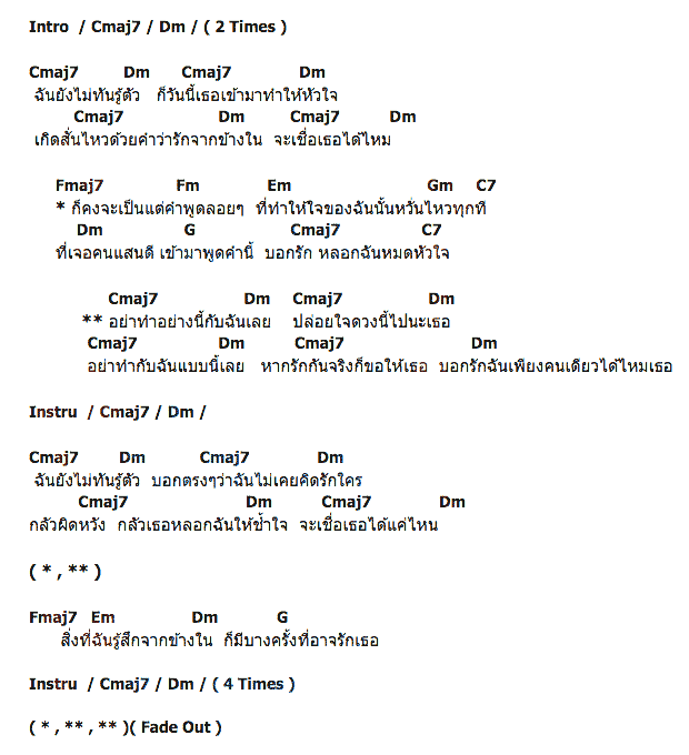 คอร์ดเพลง เนื้อเพลง อย่าทำอย่างนี้กับฉันเลย, คอร์ดเพลง อย่าทำอย่างนี้กับฉันเลย ของ Funky Wah Wah, คอร์ดเพลงของ Funky Wah Wah, เนื้อร้อง อย่าทำอย่างนี้กับฉันเลย Funky Wah Wah, อย่าทำอย่างนี้กับฉันเลย คอร์ดง่าย ๆ, คอร์ด อย่าทำอย่างนี้กับฉันเลย ต้นฉบับ