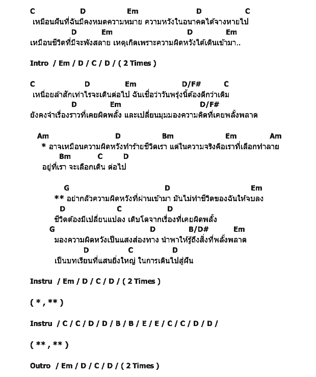 คอร์ดเพลง เนื้อเพลง ความผิดหวัง, คอร์ดเพลง ความผิดหวัง ของ Nine Monkey Nine, คอร์ดเพลงของ Nine Monkey Nine, เนื้อร้อง ความผิดหวัง Nine Monkey Nine, ความผิดหวัง คอร์ดง่าย ๆ, คอร์ด ความผิดหวัง ต้นฉบับ