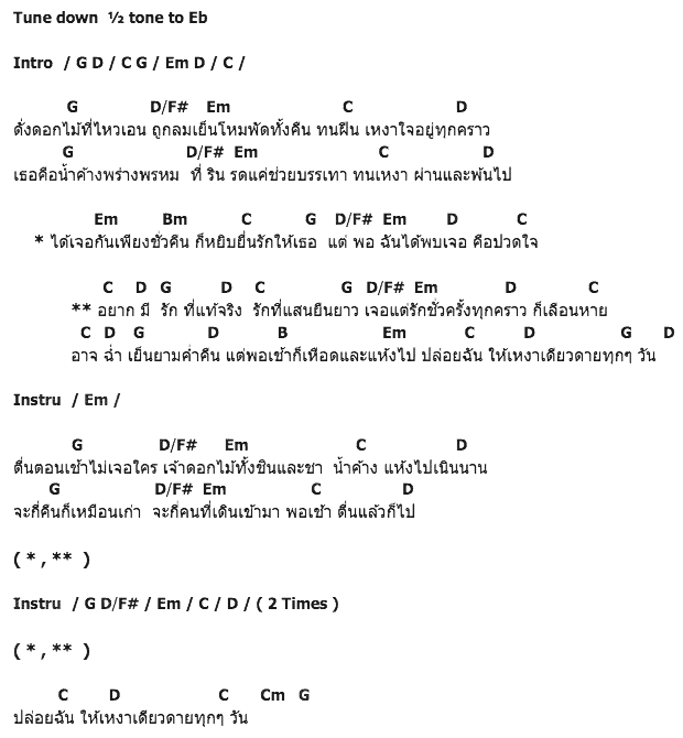 คอร์ดเพลง เนื้อเพลง น้ำค้างกับดอกไม้, คอร์ดเพลง น้ำค้างกับดอกไม้ ของ อ้อย กระท้อน, คอร์ดเพลงของ อ้อย กระท้อน, เนื้อร้อง น้ำค้างกับดอกไม้ อ้อย กระท้อน, น้ำค้างกับดอกไม้ คอร์ดง่าย ๆ, คอร์ด น้ำค้างกับดอกไม้ ต้นฉบับ