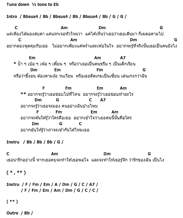 คอร์ดเพลง เนื้อเพลง เธอคือใคร, คอร์ดเพลง เธอคือใคร ของ So-Me-Day, คอร์ดเพลงของ So-Me-Day, เนื้อร้อง เธอคือใคร So-Me-Day, เธอคือใคร คอร์ดง่าย ๆ, คอร์ด เธอคือใคร ต้นฉบับ