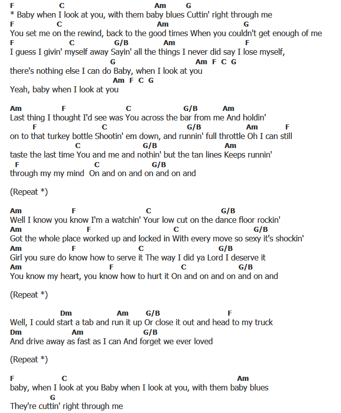 คอร์ดเพลง เนื้อเพลง Look At You, คอร์ดเพลง Look At You ของ Big & Rich, คอร์ดเพลงของ Big & Rich, เนื้อร้อง Look At You Big & Rich, Look At You คอร์ดง่าย ๆ, คอร์ด Look At You ต้นฉบับ