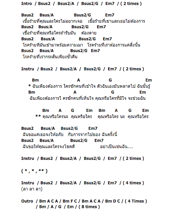 คอร์ดเพลง เนื้อเพลง คุณหรือใคร, คอร์ดเพลง คุณหรือใคร ของ Loso, คอร์ดเพลงของ Loso, เนื้อร้อง คุณหรือใคร Loso, คุณหรือใคร คอร์ดง่าย ๆ, คอร์ด คุณหรือใคร ต้นฉบับ