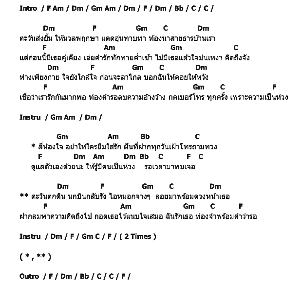 คอร์ดเพลง เนื้อเพลง ลมความคิดถึง, คอร์ดเพลง ลมความคิดถึง ของ ไชโย ธนาวัฒน์, คอร์ดเพลงของ ไชโย ธนาวัฒน์, เนื้อร้อง ลมความคิดถึง ไชโย ธนาวัฒน์, ลมความคิดถึง คอร์ดง่าย ๆ, คอร์ด ลมความคิดถึง ต้นฉบับ
