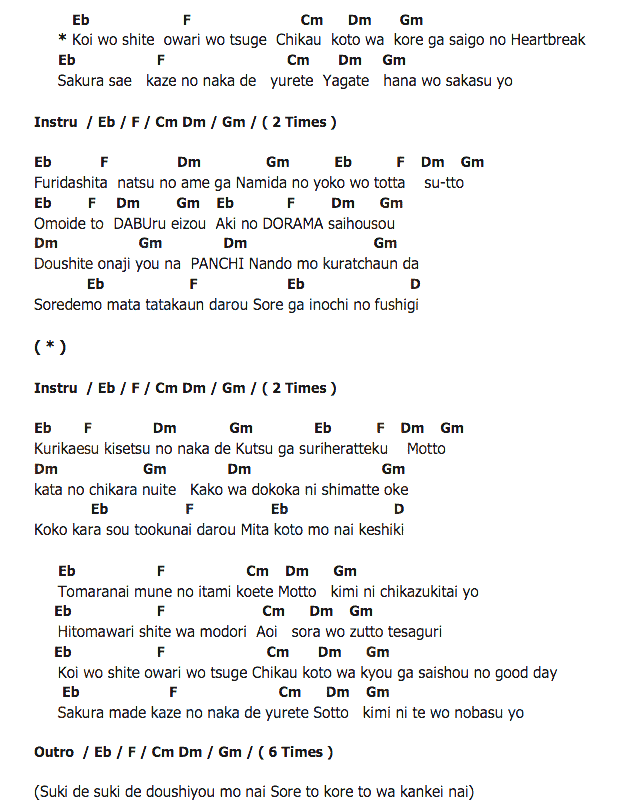 คอร์ดเพลง เนื้อเพลง SAKURA DROPS, คอร์ดเพลง SAKURA DROPS ของ Utada Hikaru, คอร์ดเพลงของ Utada Hikaru, เนื้อร้อง SAKURA DROPS Utada Hikaru, SAKURA DROPS คอร์ดง่าย ๆ, คอร์ด SAKURA DROPS ต้นฉบับ