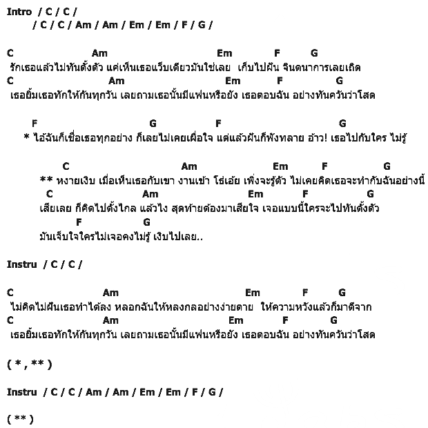 คอร์ดเพลง เนื้อเพลง เงิบ, คอร์ดเพลง เงิบ ของ ตุ้ย AF3, คอร์ดเพลงของ ตุ้ย AF3, เนื้อร้อง เงิบ ตุ้ย AF3, เงิบ คอร์ดง่าย ๆ, คอร์ด เงิบ ต้นฉบับ