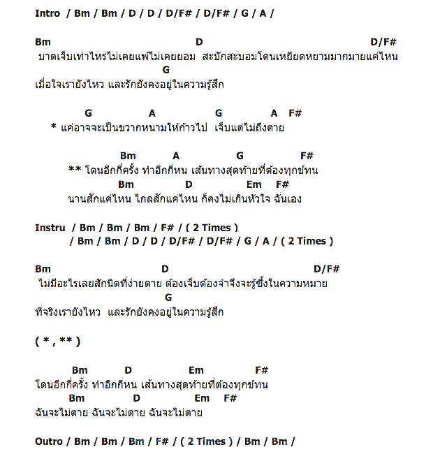คอร์ดเพลง เนื้อเพลง อึด, คอร์ดเพลง อึด ของ Lomosonic, คอร์ดเพลงของ Lomosonic, เนื้อร้อง อึด Lomosonic, อึด คอร์ดง่าย ๆ, คอร์ด อึด ต้นฉบับ