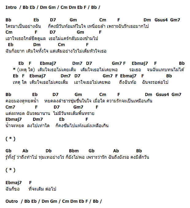 คอร์ดเพลง เนื้อเพลง เติมไม่เต็ม, คอร์ดเพลง เติมไม่เต็ม ของ กบ ทรงสิทธิ์, คอร์ดเพลงของ กบ ทรงสิทธิ์, เนื้อร้อง เติมไม่เต็ม กบ ทรงสิทธิ์, เติมไม่เต็ม คอร์ดง่าย ๆ, คอร์ด เติมไม่เต็ม ต้นฉบับ