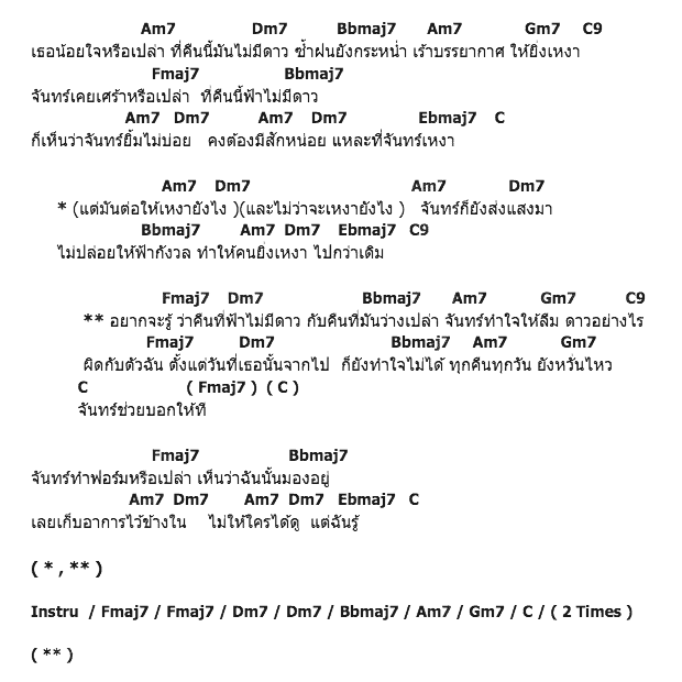 คอร์ดเพลง เนื้อเพลง จันทร์ทำใจ, คอร์ดเพลง จันทร์ทำใจ ของ ปอ อธิวัฒน์, คอร์ดเพลงของ ปอ อธิวัฒน์, เนื้อร้อง จันทร์ทำใจ ปอ อธิวัฒน์, จันทร์ทำใจ คอร์ดง่าย ๆ, คอร์ด จันทร์ทำใจ ต้นฉบับ