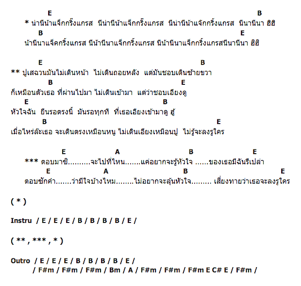 คอร์ดเพลง เนื้อเพลง แจ็กกริ้งแกรส, คอร์ดเพลง แจ็กกริ้งแกรส ของ Ost.หื่นกวงคุง The Series, คอร์ดเพลงของ Ost.หื่นกวงคุง The Series, เนื้อร้อง แจ็กกริ้งแกรส Ost.หื่นกวงคุง The Series, แจ็กกริ้งแกรส คอร์ดง่าย ๆ, คอร์ด แจ็กกริ้งแกรส ต้นฉบับ