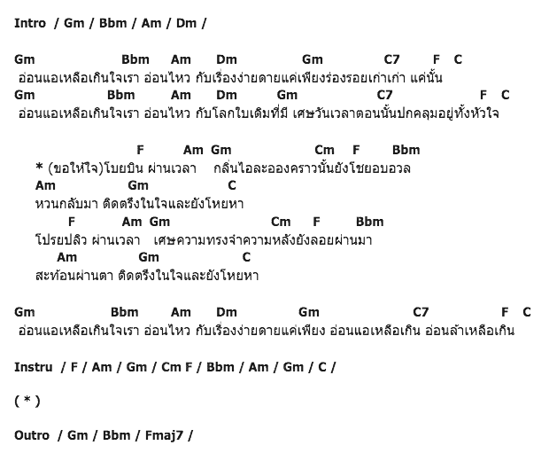 คอร์ดเพลง เนื้อเพลง ผ่านเวลา, คอร์ดเพลง ผ่านเวลา ของ Pillowhouse, คอร์ดเพลงของ Pillowhouse, เนื้อร้อง ผ่านเวลา Pillowhouse, ผ่านเวลา คอร์ดง่าย ๆ, คอร์ด ผ่านเวลา ต้นฉบับ