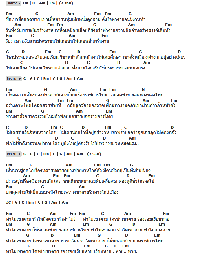 คอร์ดเพลง เนื้อเพลง ยอดชาย, คอร์ดเพลง ยอดชาย ของ พงษ์สิทธิ์ คัมภีร์, คอร์ดเพลงของ พงษ์สิทธิ์ คัมภีร์, เนื้อร้อง ยอดชาย พงษ์สิทธิ์ คัมภีร์, ยอดชาย คอร์ดง่าย ๆ, คอร์ด ยอดชาย ต้นฉบับ